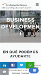Mobile Screenshot of developingthebusiness.com